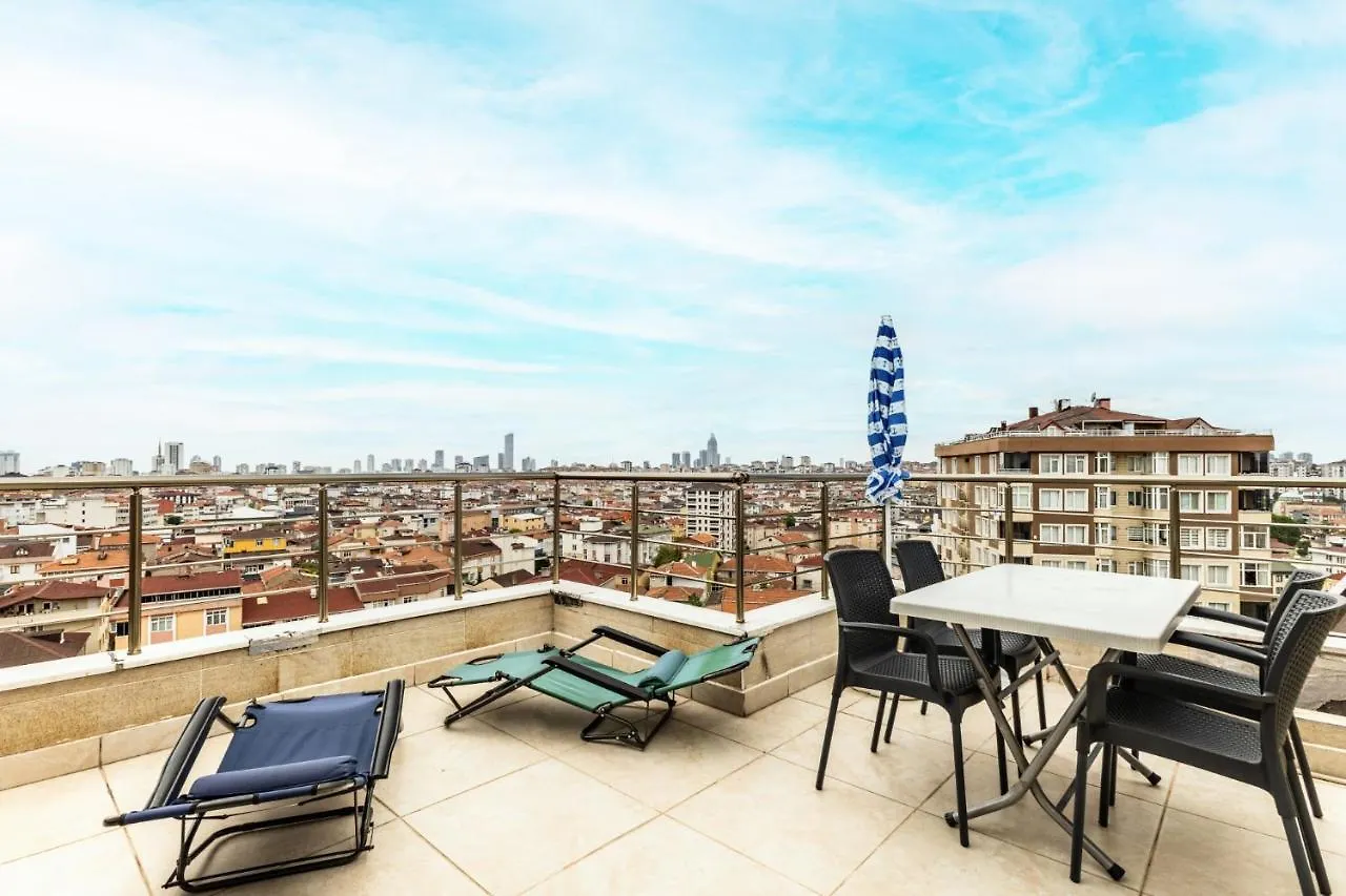 Lägenhet City View Flat W Terrace 10 Min To Buyaka Mall Istanbul Turkiet